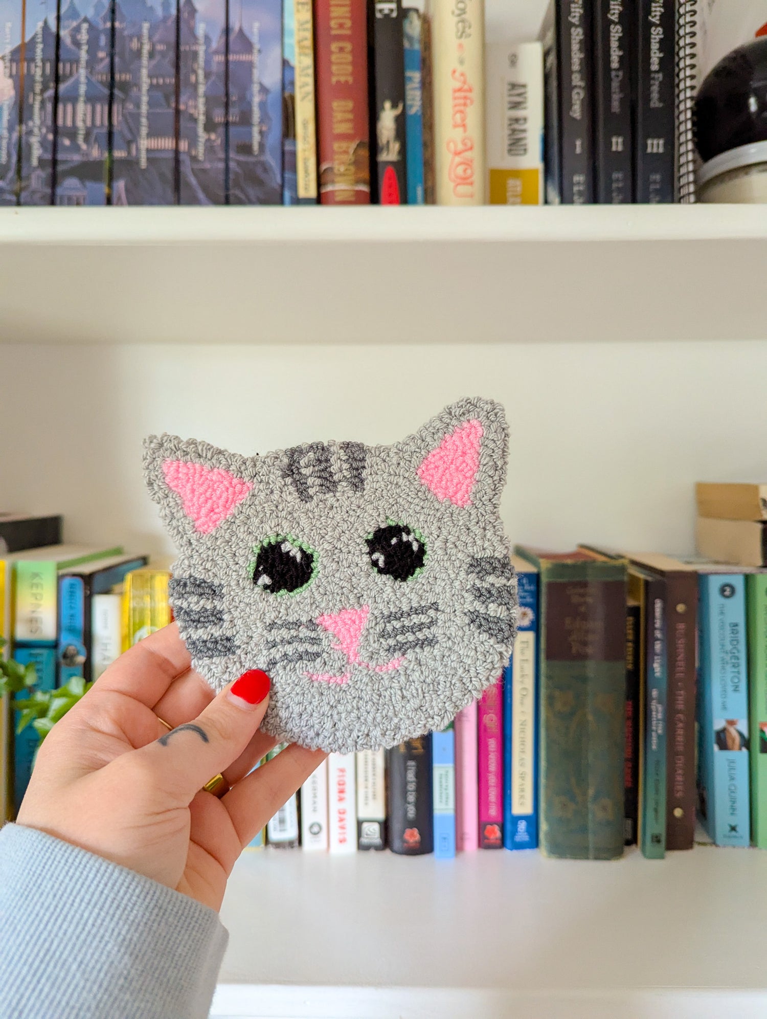 kitty cat mug rug