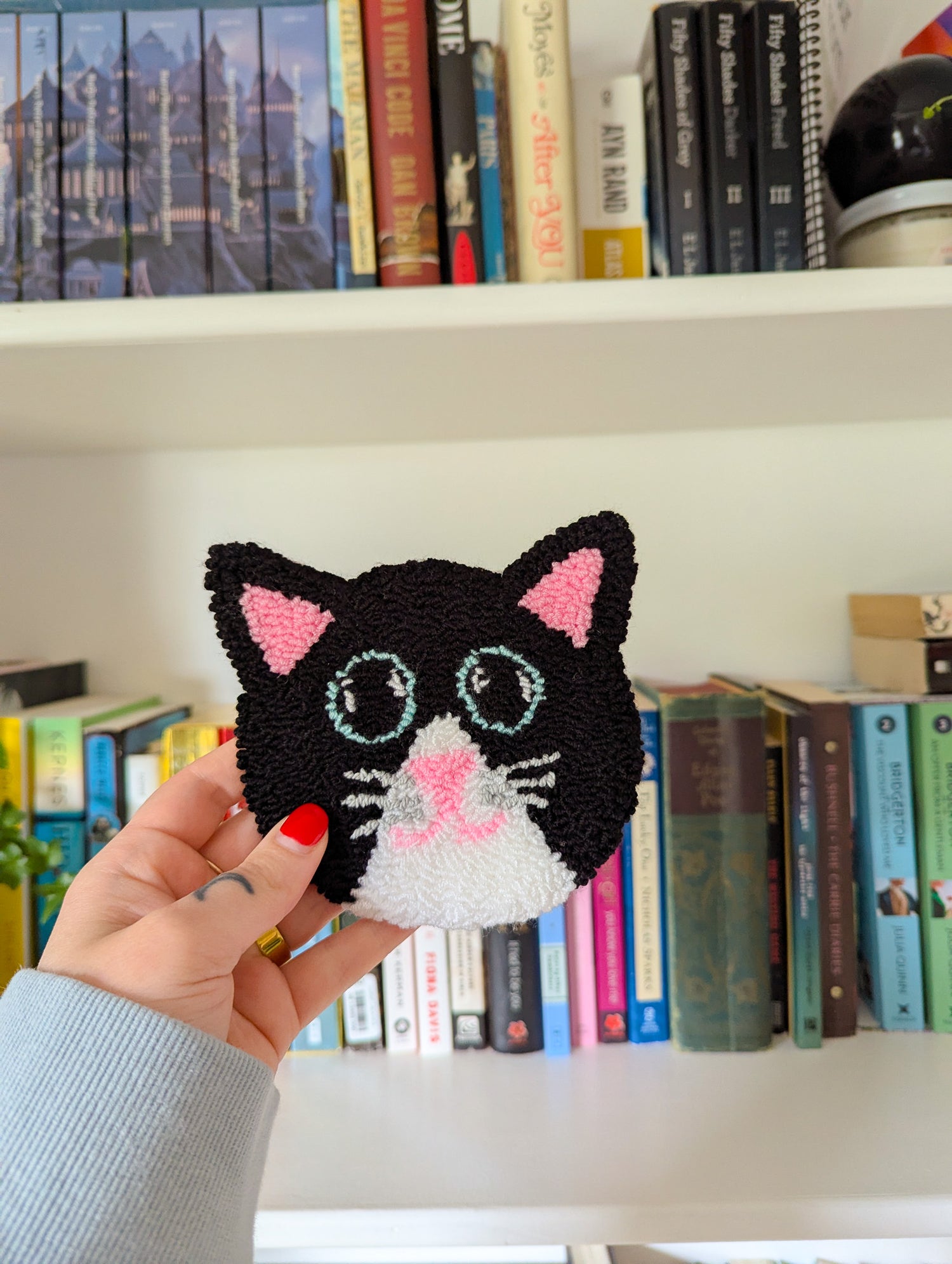 kitty cat mug rug