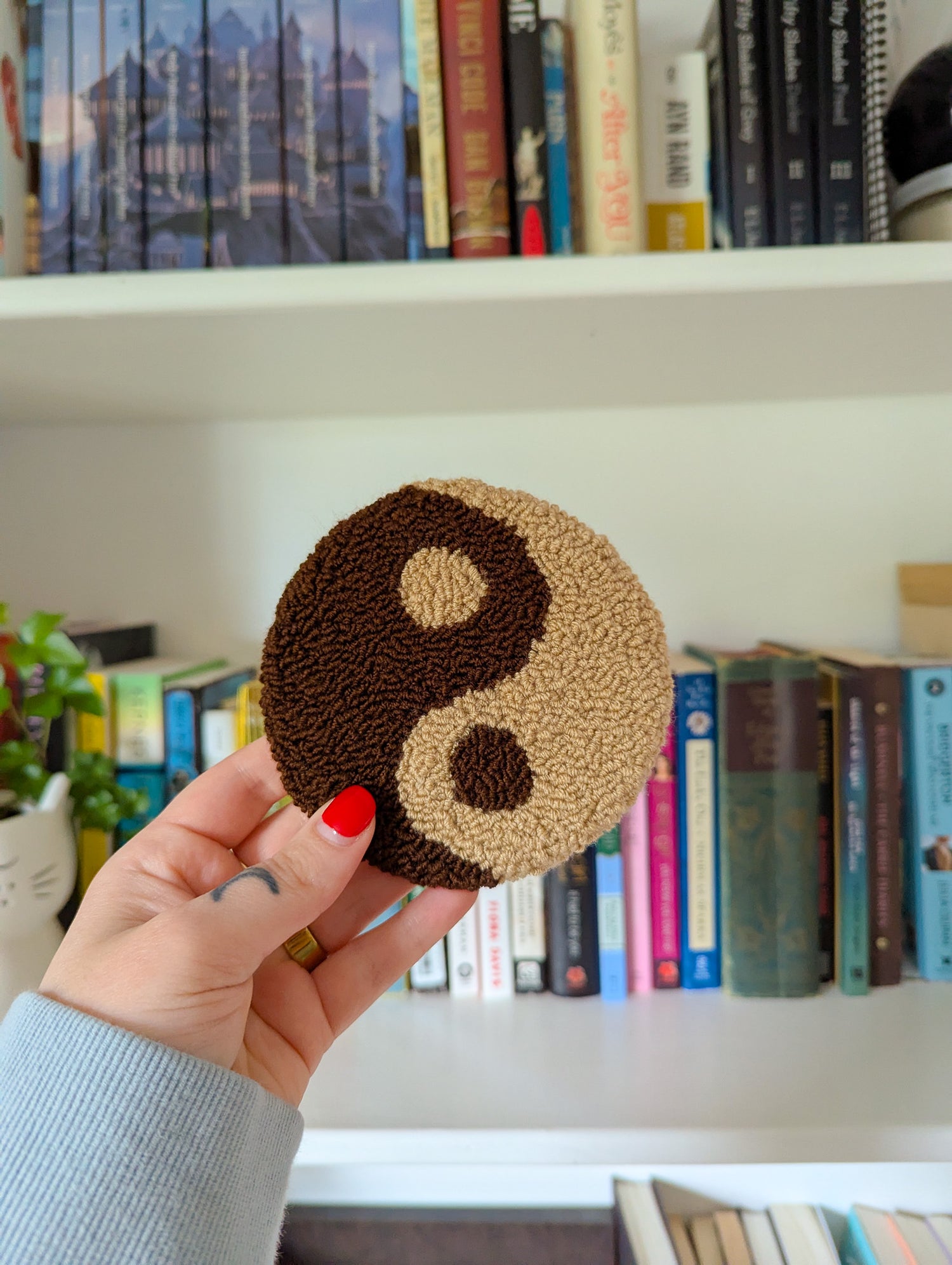 yin yang mug rug