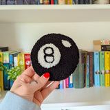 magic eight ball mug rug