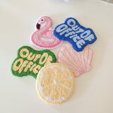 out of office mug rug