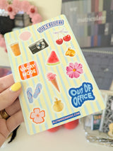 y2k summer sticker sheet