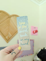 toes in the sand bookmark