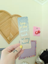 toes in the sand bookmark