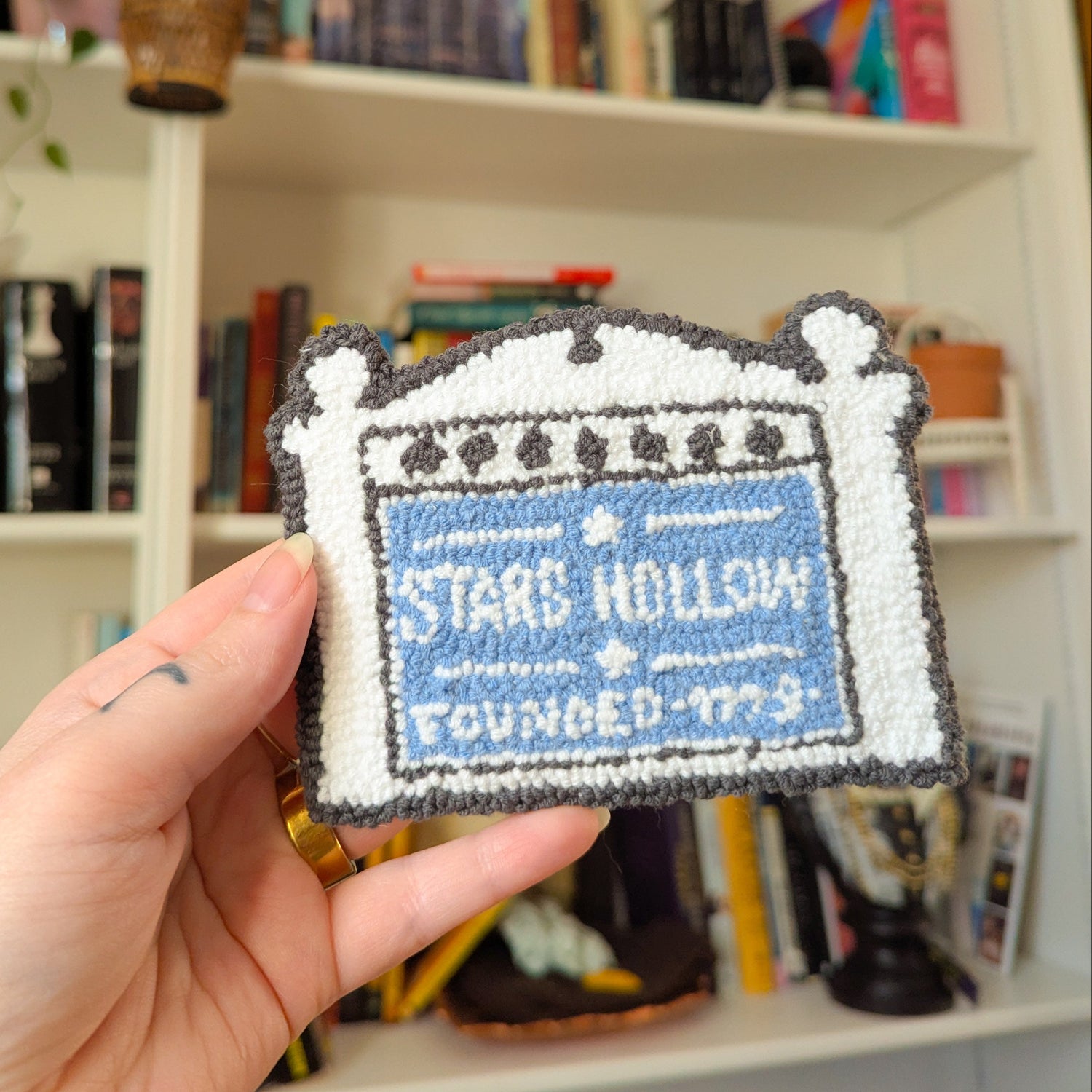 stars hollow mug rugs