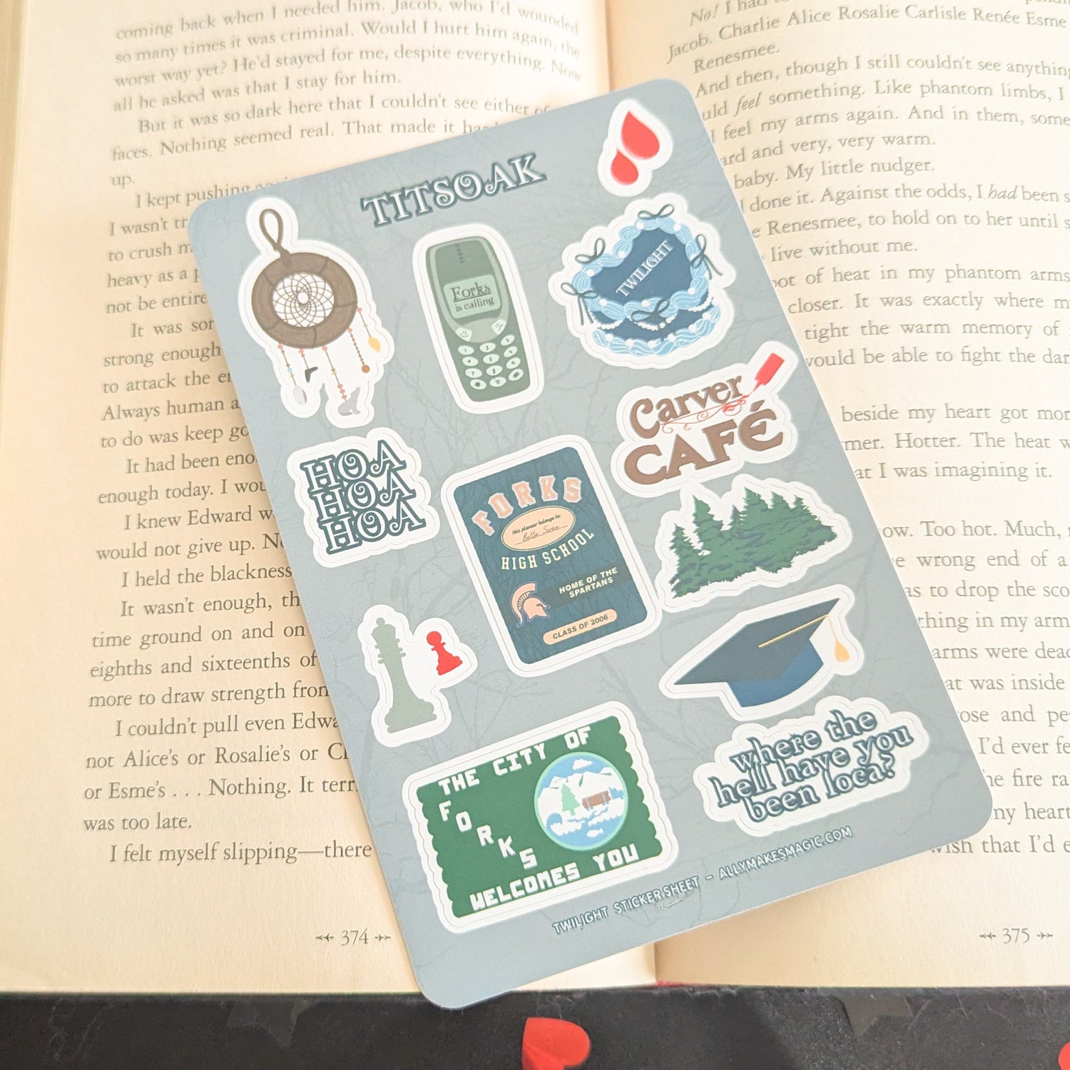 twilight sticker sheet