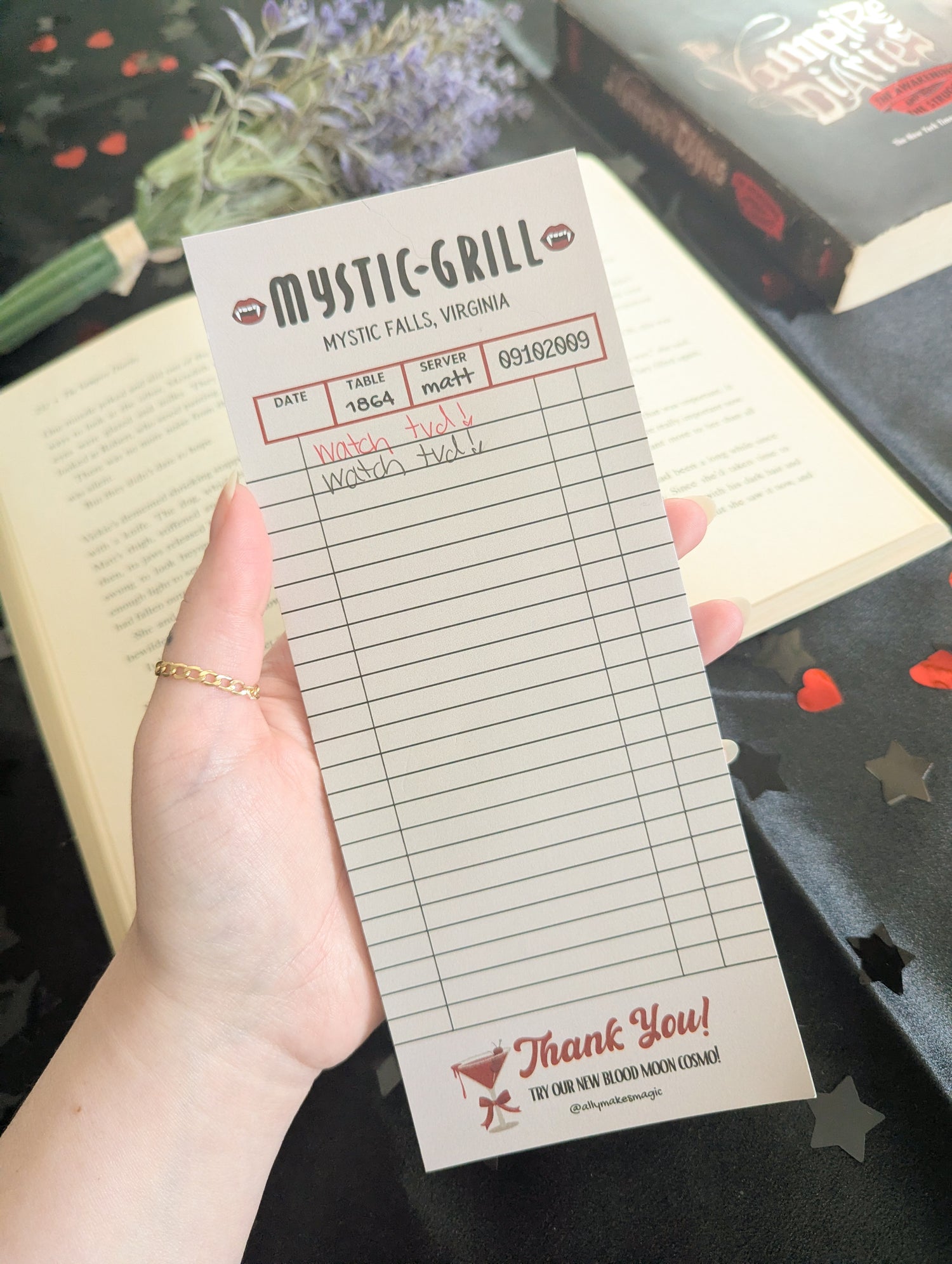 mystic grill notepad