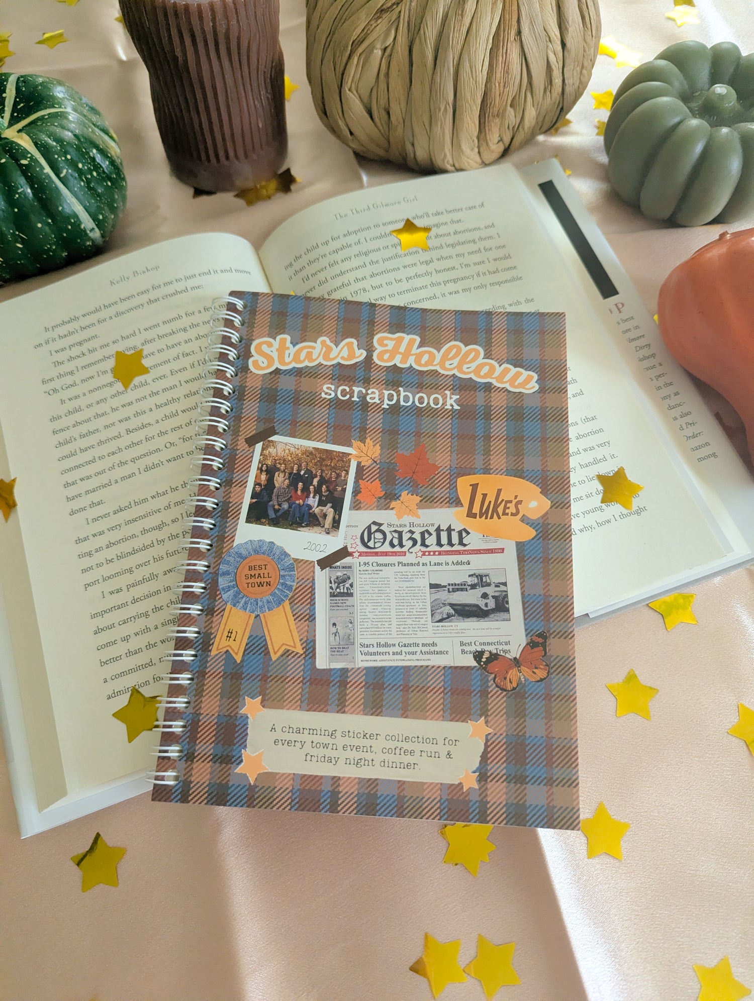 stars hollow scrapbook sticker book