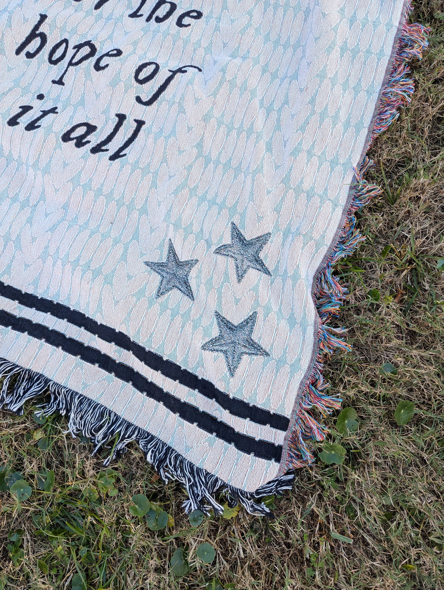 the cardigan woven blanket