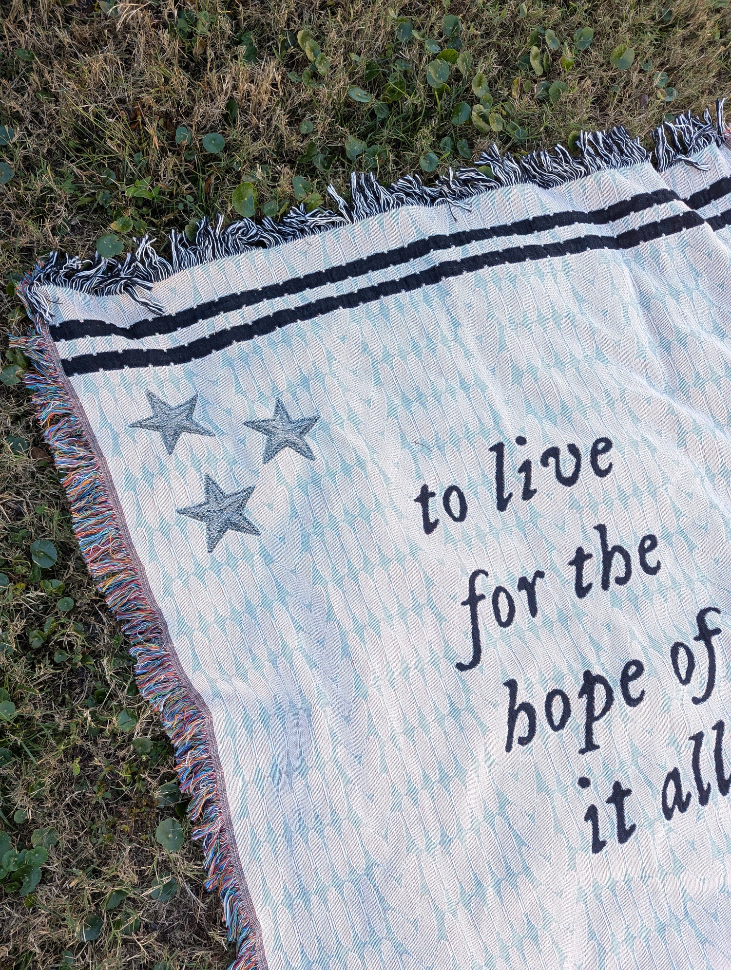 the cardigan woven blanket