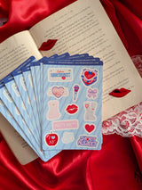 short n' sticker sheet