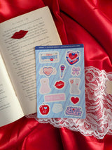 short n' sticker sheet