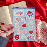 short n' sticker sheet