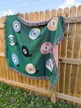 you love the game woven blanket
