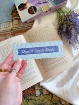 dearest gentle reader bookmark