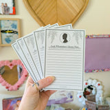 the social season notepad