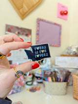 forks is for lovers glitter sticker