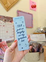 library card bookmark