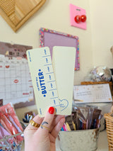 the book was butter bookmark