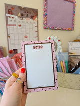 nostalgic polka dot notepad