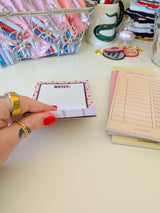nostalgic polka dot notepad