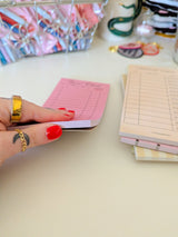 vintage guest check notepad