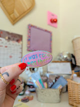 it was rare glitter sticker