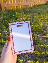 nostalgic polka dot notepad