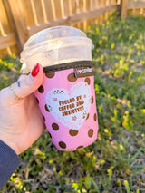 fueled by coffee and anxiety drink sleeve