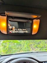 drive all the time. hit curbs, occasionally. decal sticker