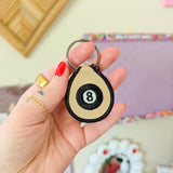 8 ball keychain