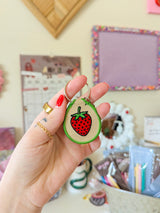 strawberry keychain