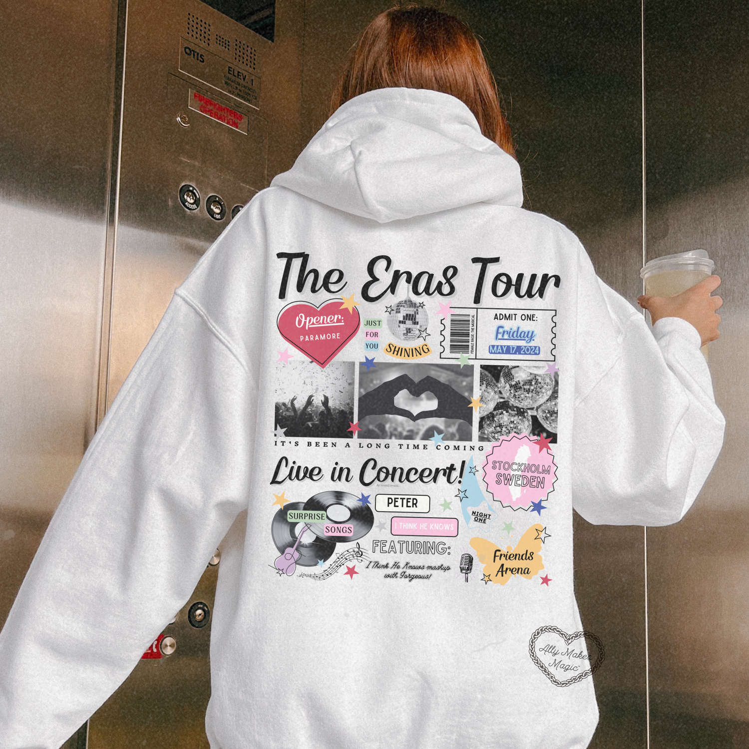 stockholm night 1 retro hoodie