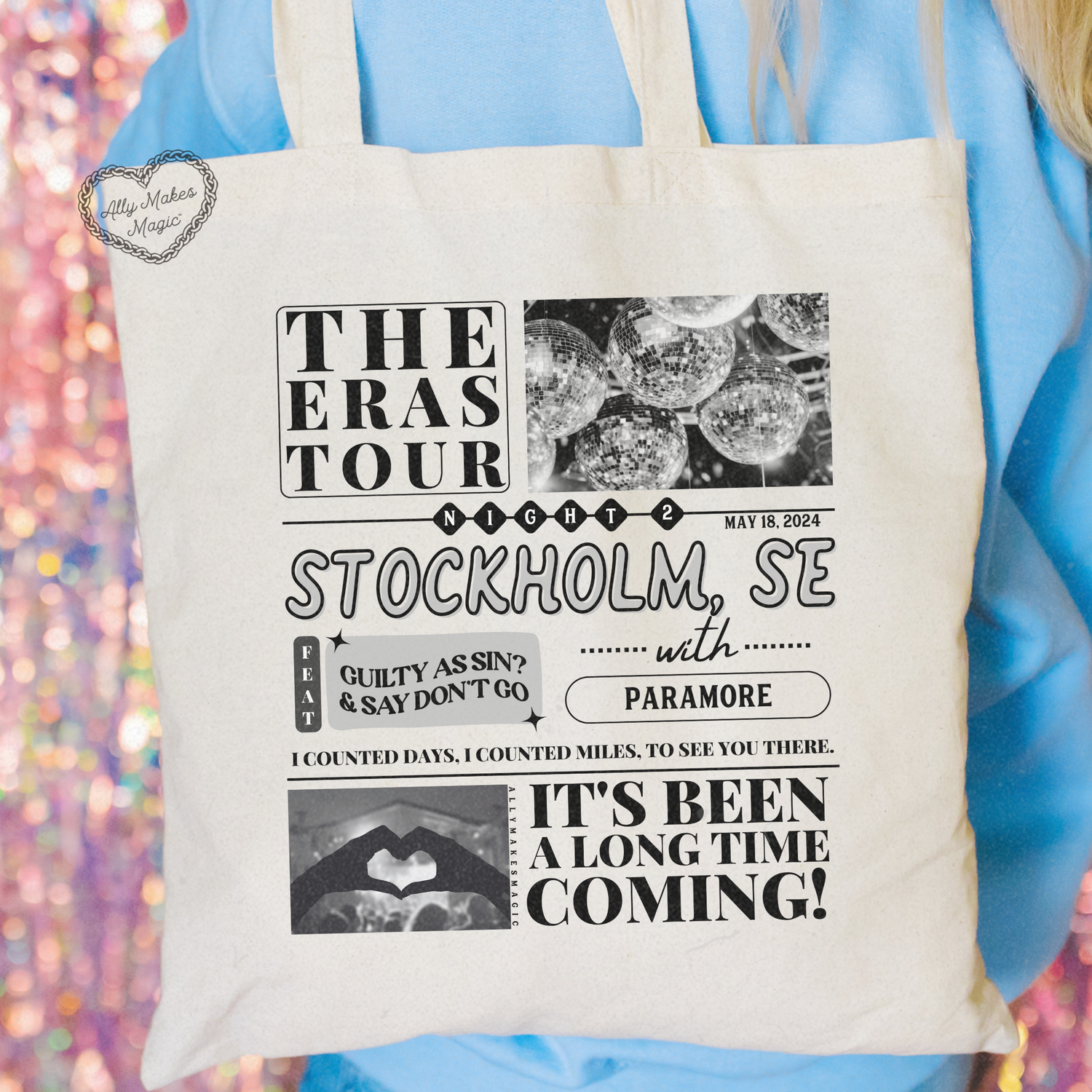 stockholm night 2 tote bag