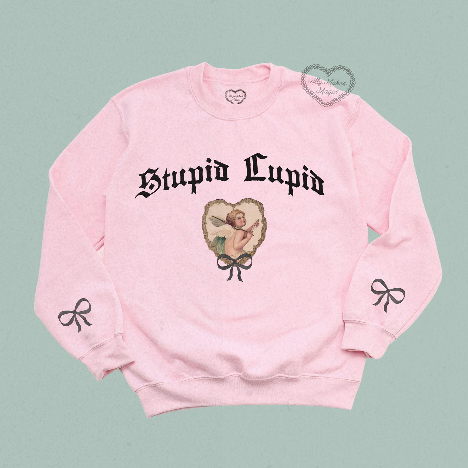 stupid cupid crewneck