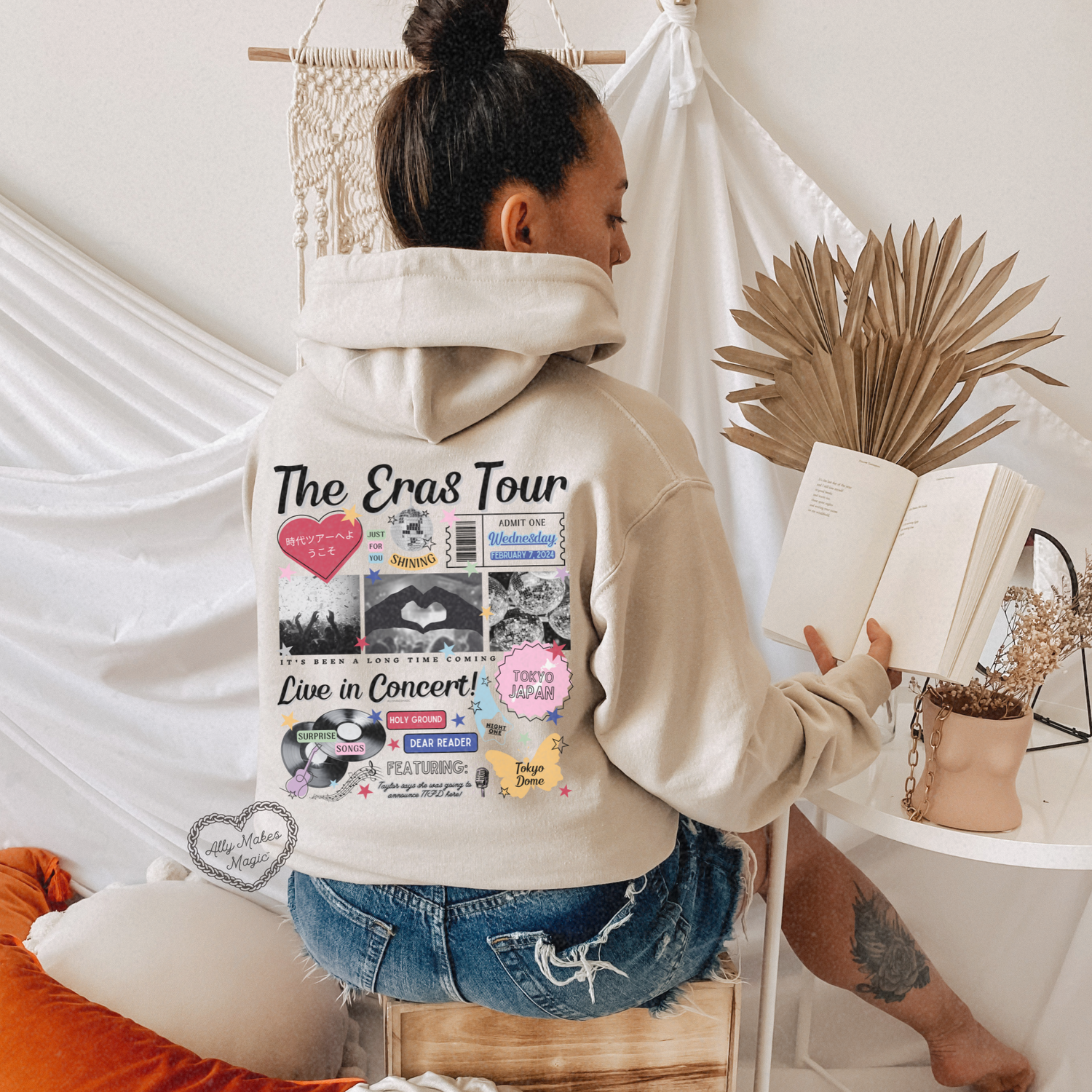 tokyo night 1 hoodie *custom*