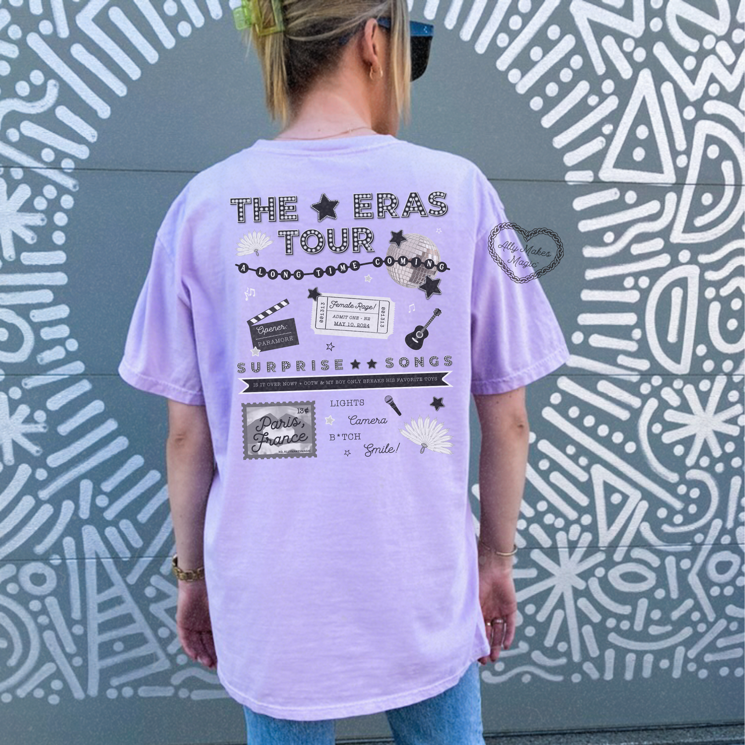 paris night 2 tee (tortured) | comfort colors