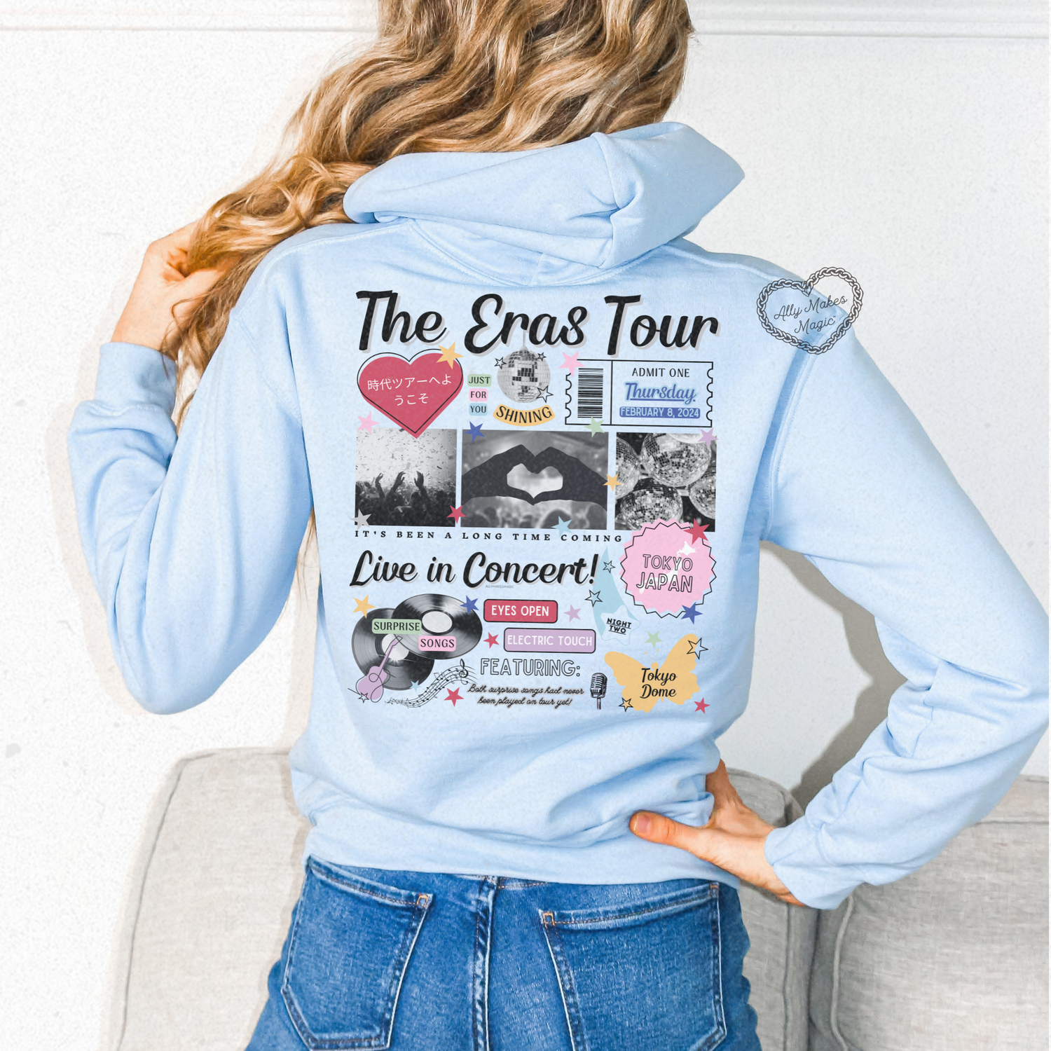 tokyo night 2 hoodie *custom*