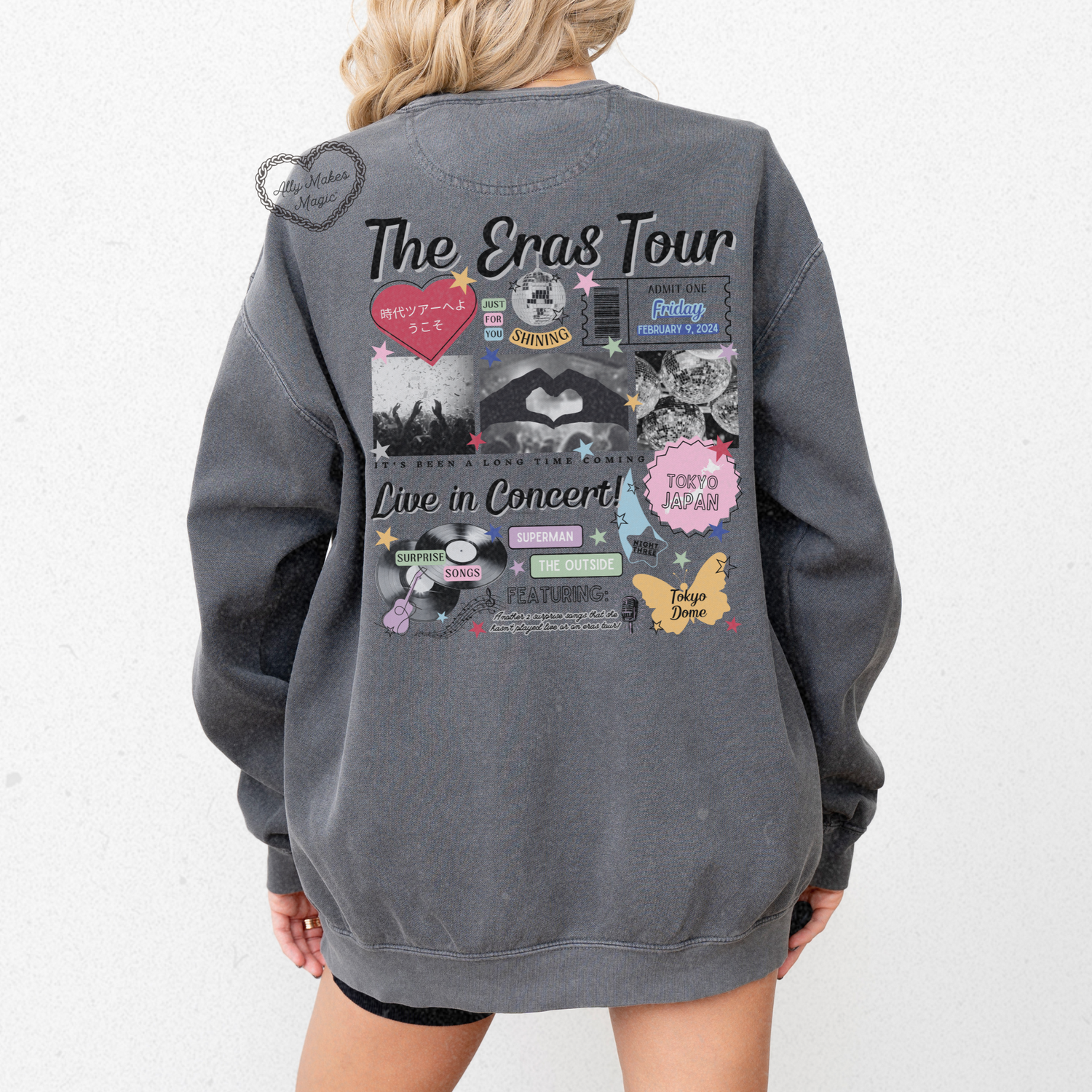 tokyo night 3 pullover | comfort colors *custom*
