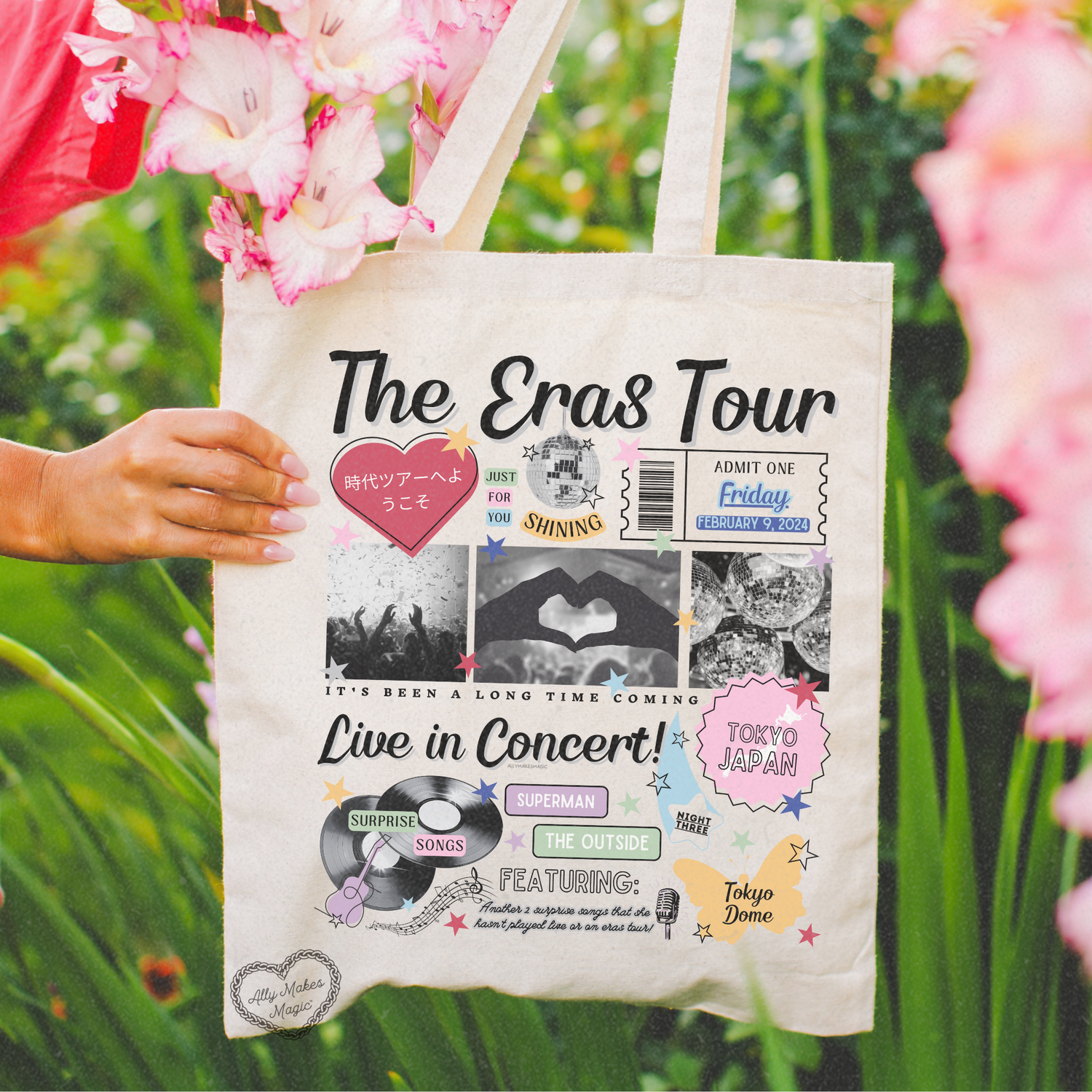 tokyo night 3 tote bag *custom*