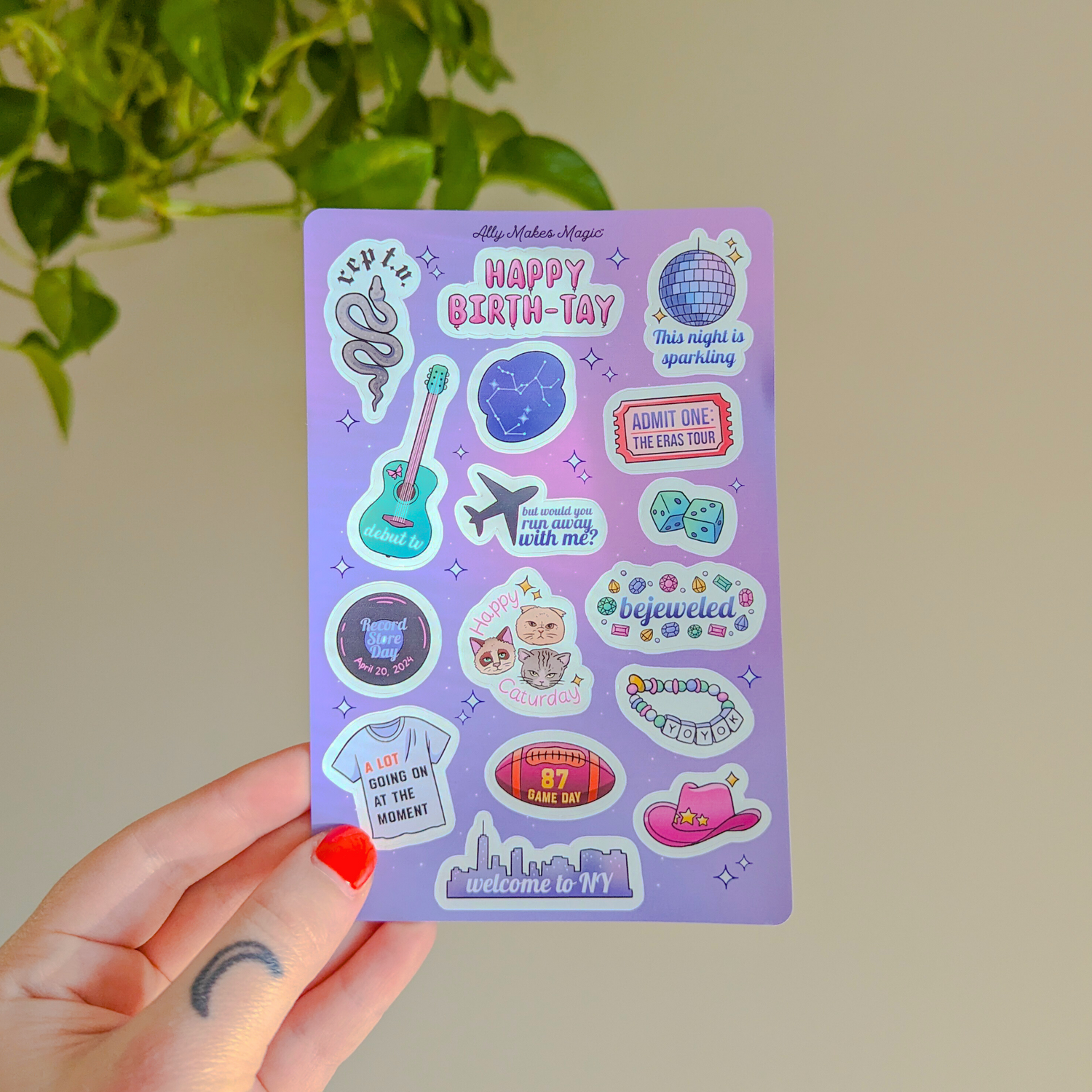 stars all aligned sticker sheet