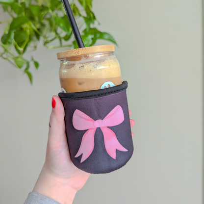 bow iced coffee sleeve