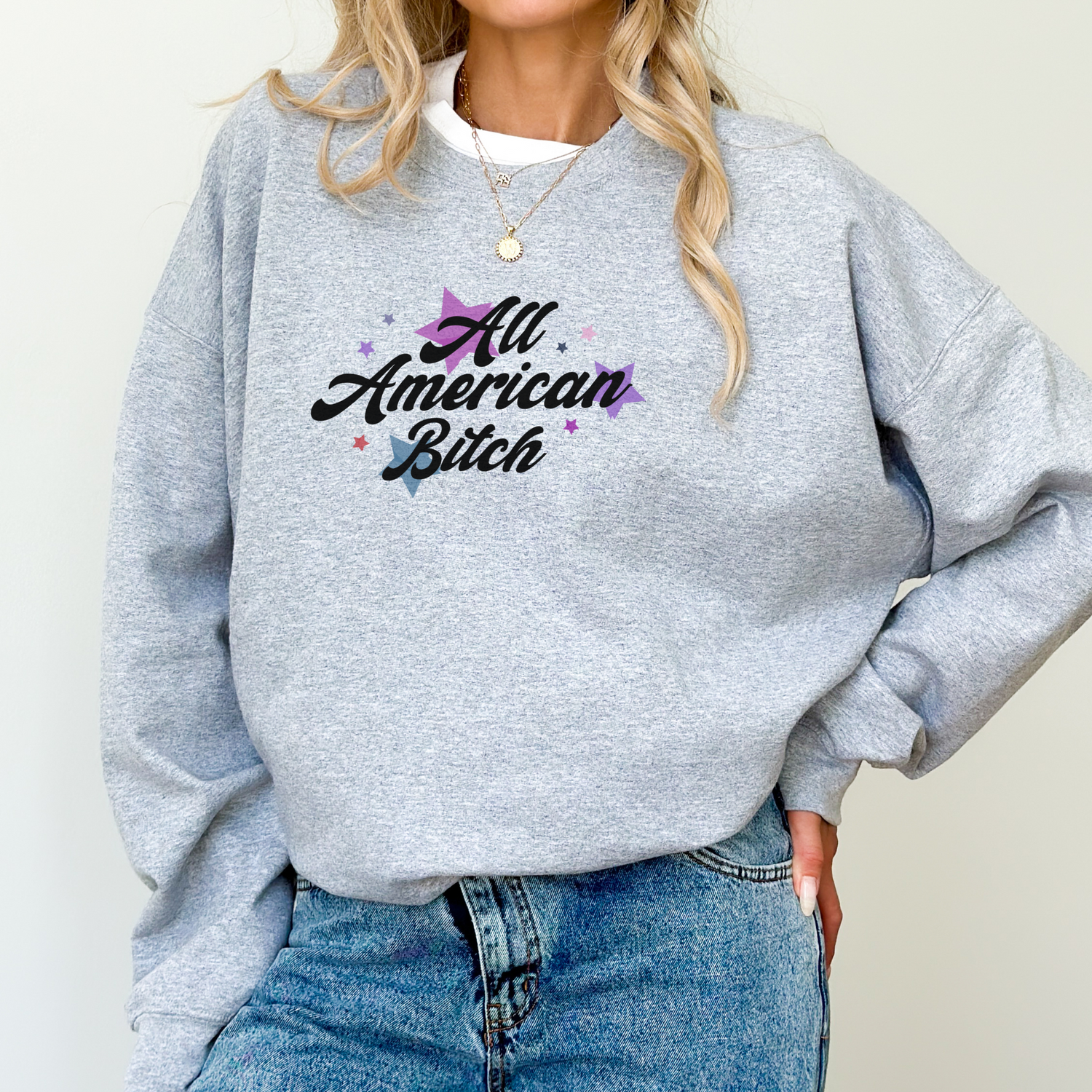 all-american bitch crewneck