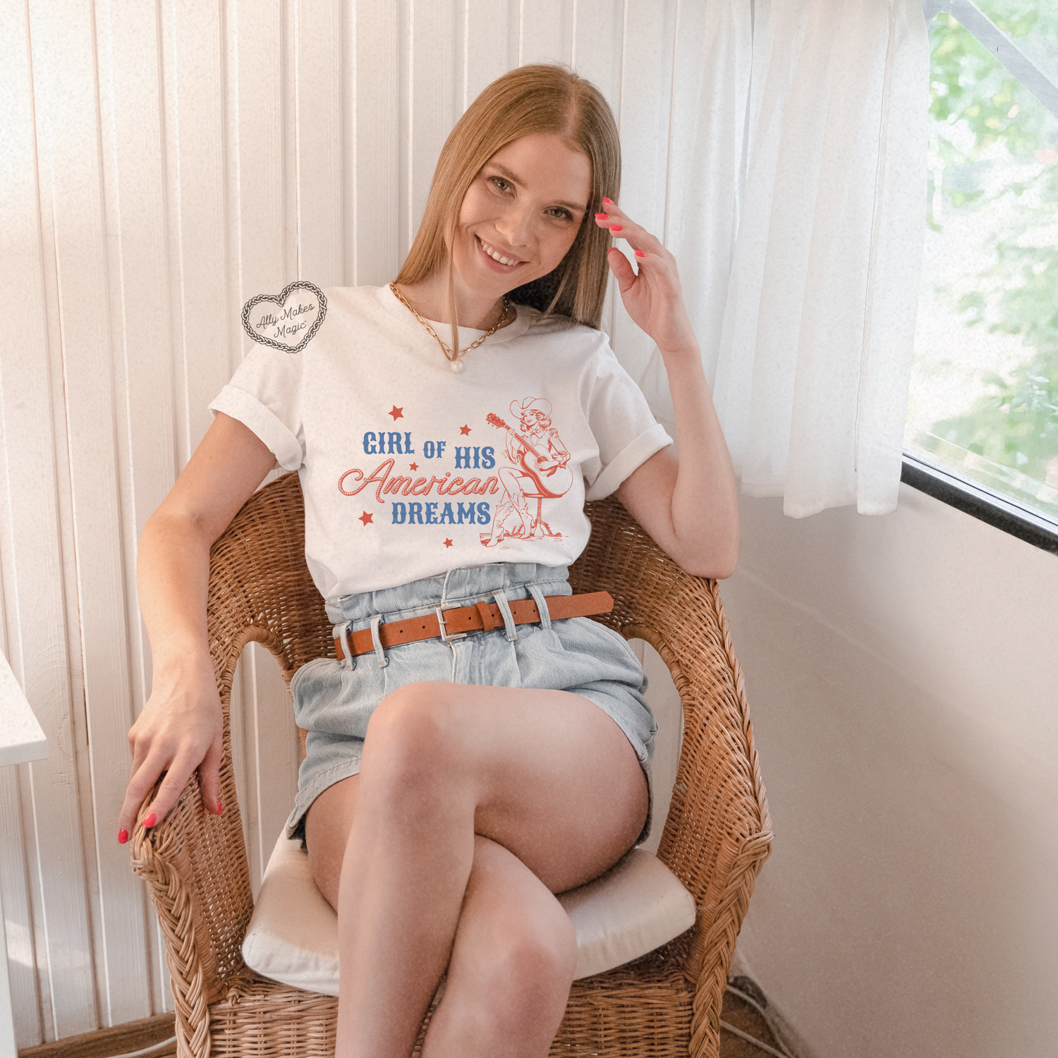 american dream girl tee