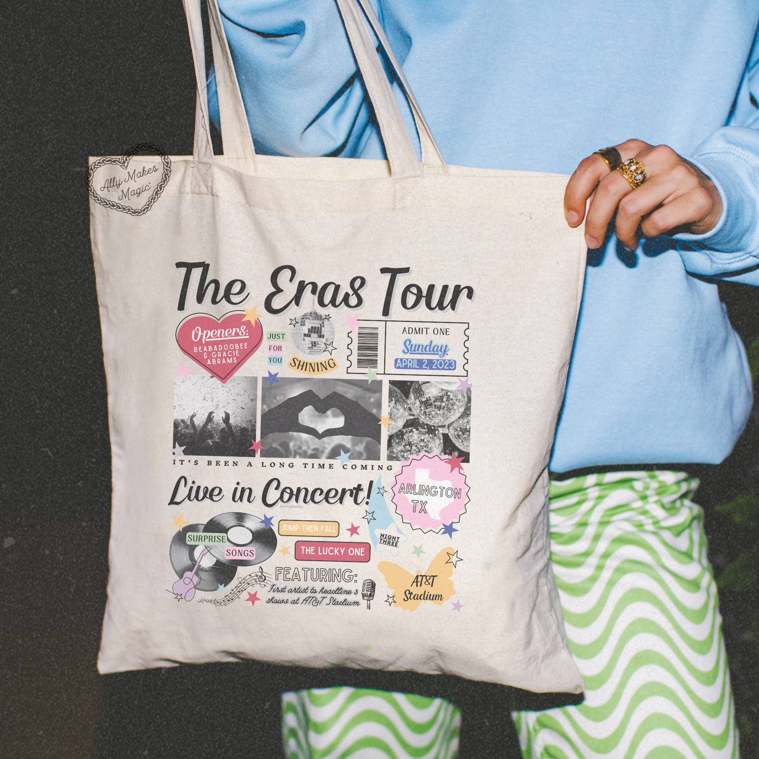 arlington night 3 tote bag *custom*