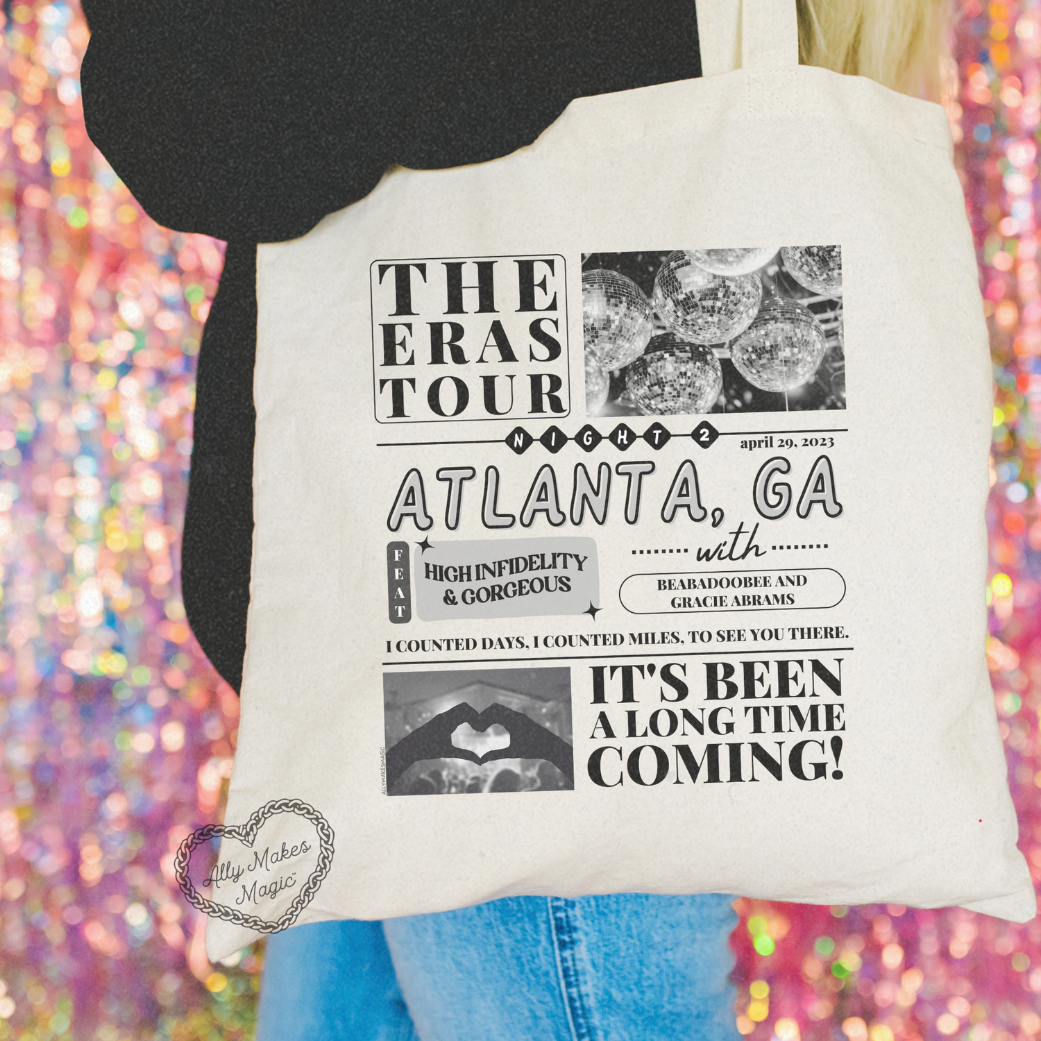 atlanta night 1 tote bag *custom*