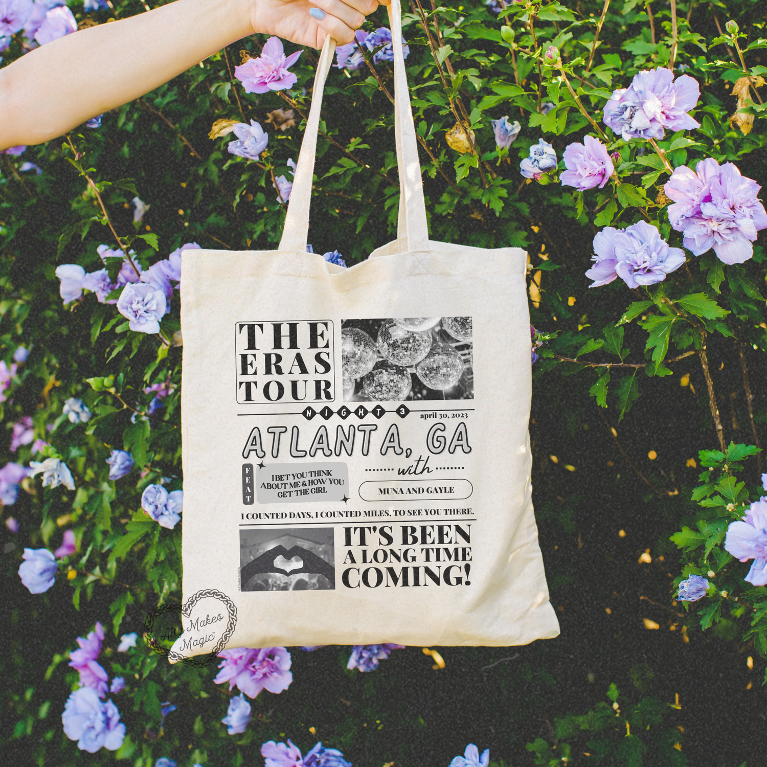 atlanta night 3 tote bag *custom*