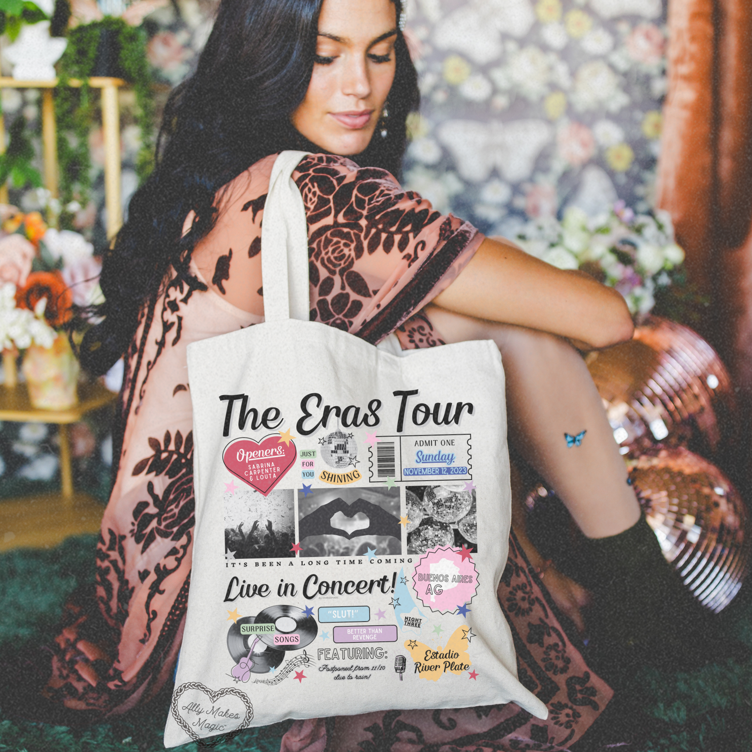 buenos aires night 3 tote bag *custom*