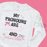 babygirl & princess sweater