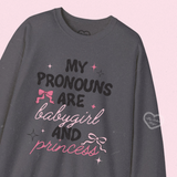 babygirl & princess sweater